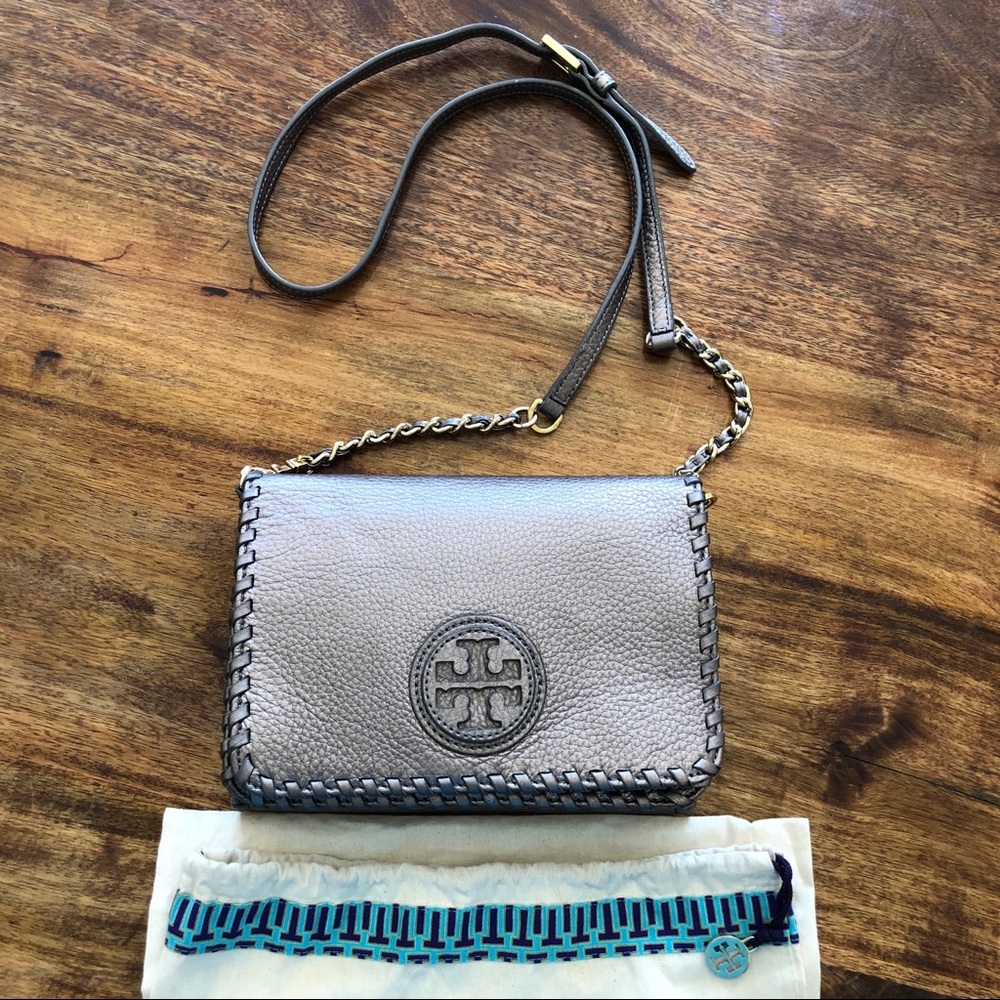 🌟 CLEARANCE SALE🌟Tory Burch pewter crossbody bag